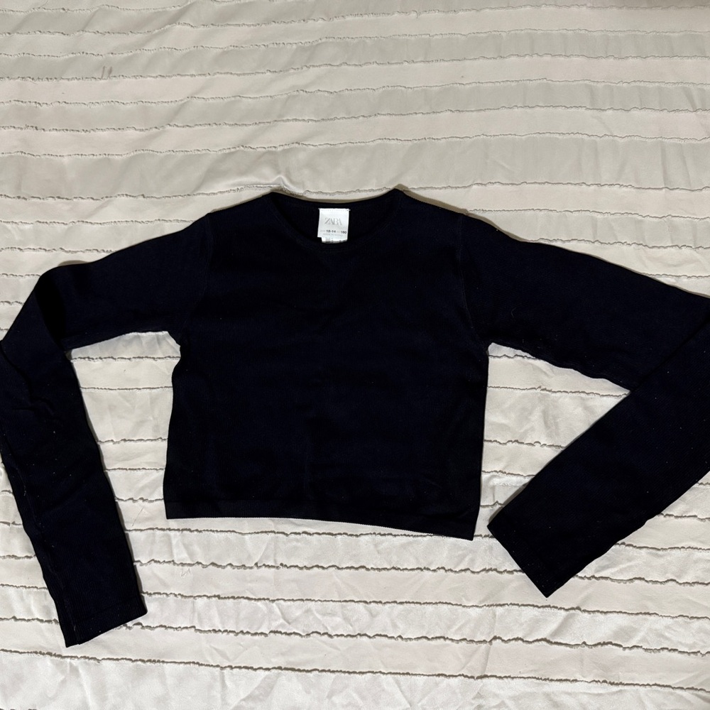 Zara Kids Black Long Sleeve Top